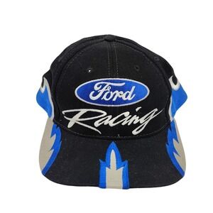 Vintage Ford Racing INFERNO Flame Hat Officially Licensed Black Blue Gray